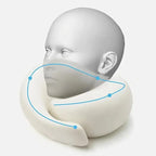 Experience Ultimate Comfort with Our Adjustable Memory Foam U-Shaped Travel Neck Pillow - Perfect for Naps on the Go!